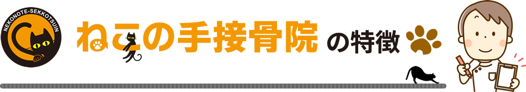 ねこの手接骨院の特徴